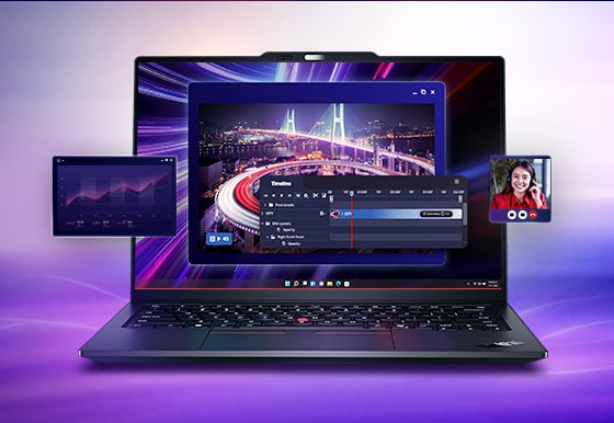 The Lenovo ThinkPad X1 Carbon Gen 13 Aura Edition laptop optimizes AI-based productivity features to power through your workday.