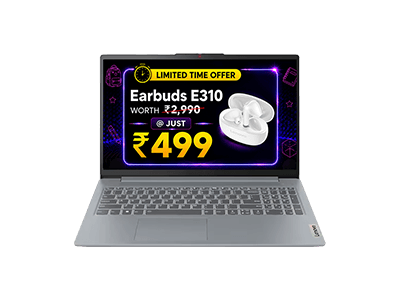 IdeaPad Slim 3i 13th Gen, 39.62cms - Intel i3 (Arctic Grey)