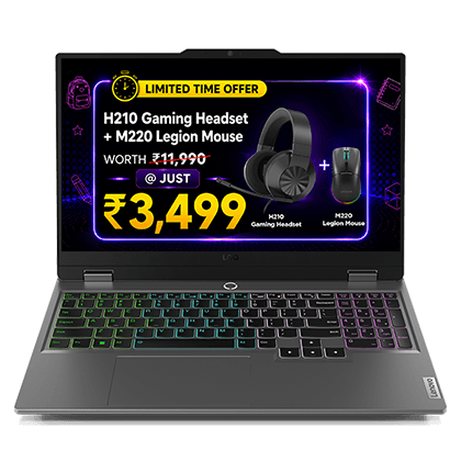 LOQ 15IRX9 | 15 inch Intel-powered AI-tuned gaming laptop
