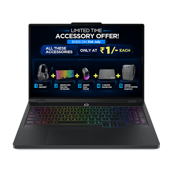 Legion Pro 5 Gen 10, 40.64cms - AMD