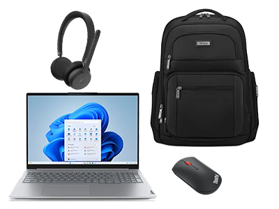 Lenovo Pack ThinkBook 16 G8 U7-16Go-SSD 512Go + sac + souris + casque sans fil Processeur Intel® Core™ Ultra 7 255H (cœurs E jusqu’à 4,40 GHz cœurs P jusqu’à 5,10 GHz)/Windows 11 Professionnel 64/512 Go SSD M.2 2242 PCIe Gen4 QLC